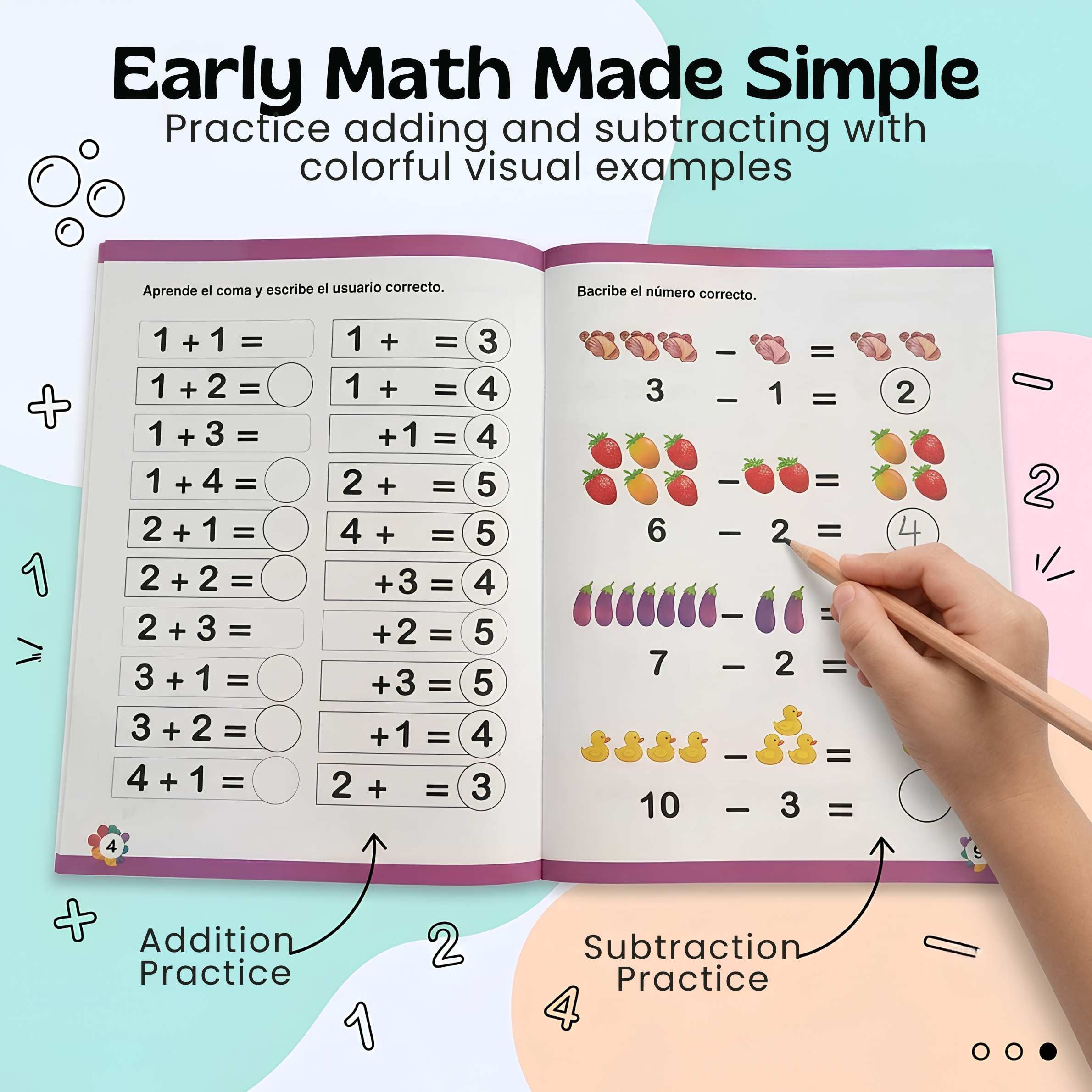 nylyCas™ Spanish NumberWorld Math Workbook
