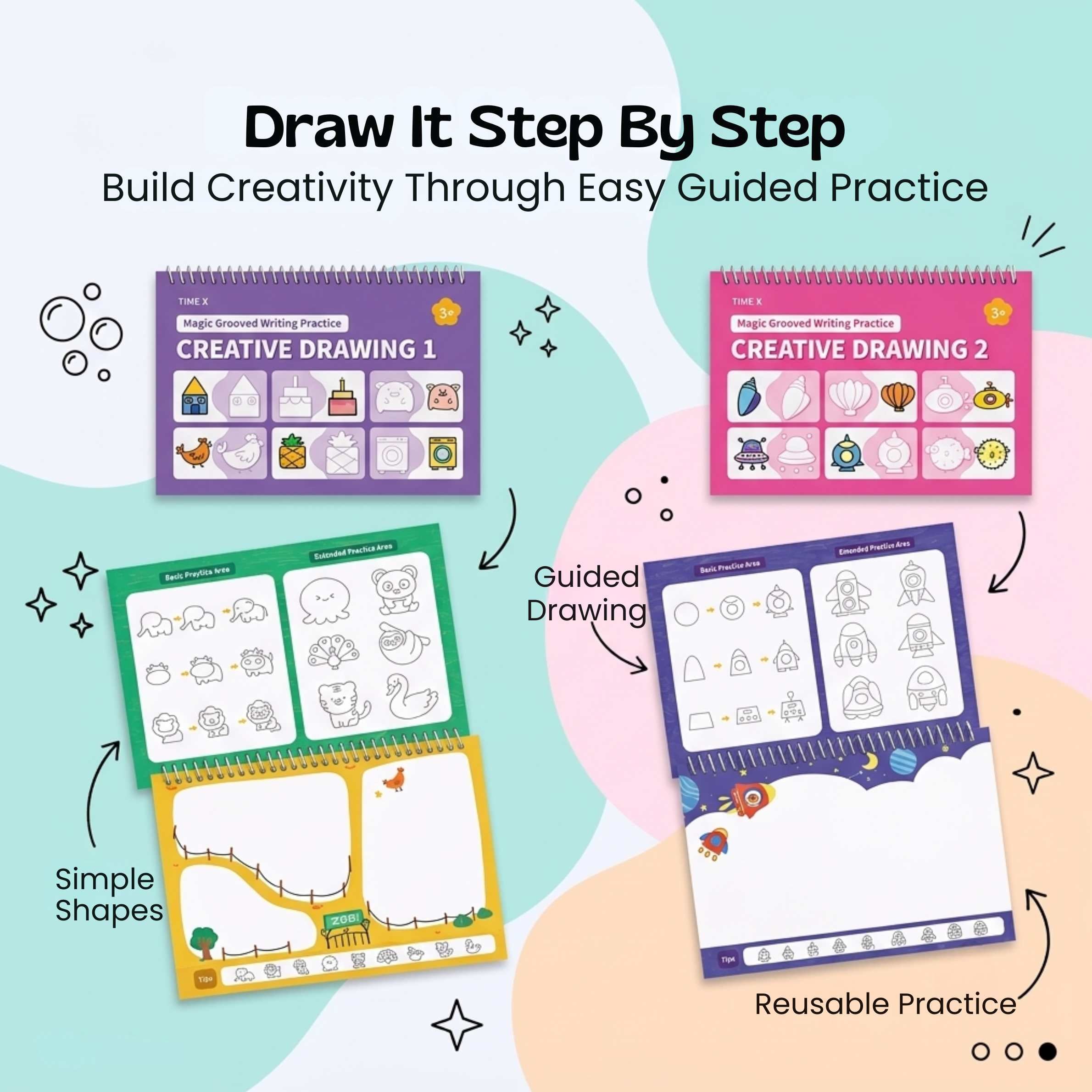 nylyCas™ Trace & Grow Reusable Writing Books