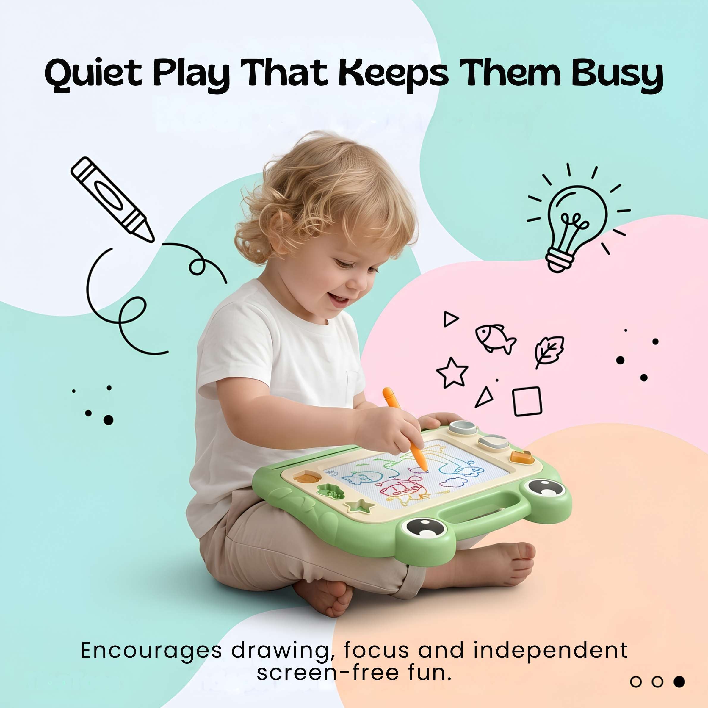 nylyCas™ DoodleFrog Magnetic Drawing Board
