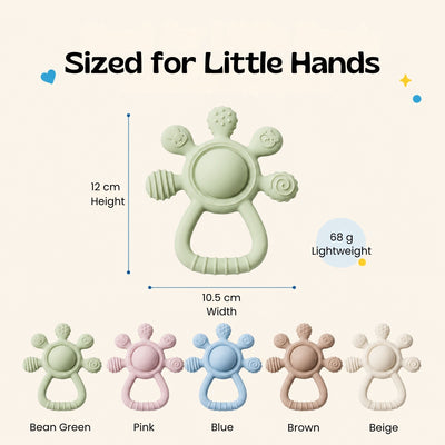 nylyCas™ LittleGrip Silicone Teether Rattle