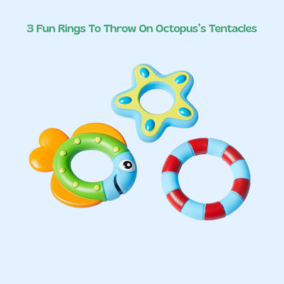 nylyCas™ Montessori Octopus Ring Toss Bathroom Toy