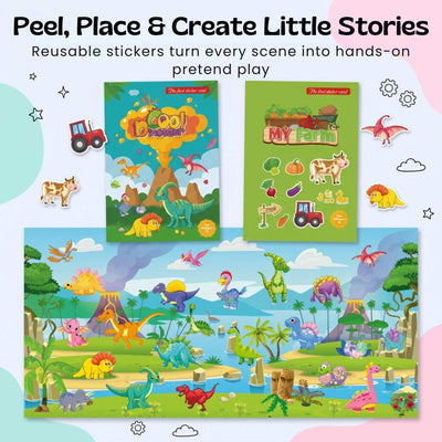 nylyCas™ MiniScene Reusable Sticker Book