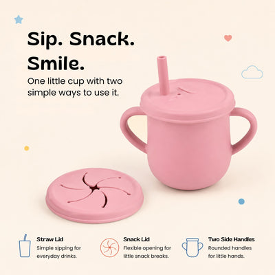 nylyCas™ Sip & Snack Silicone Training Cup