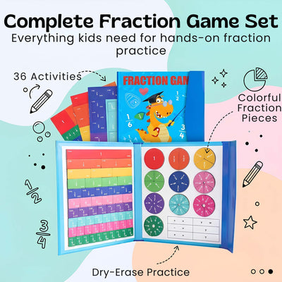 nylyCas™ FractionMaster Magnetic Math Board