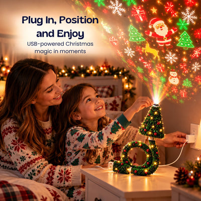 nylyCas™ ChristmasGlow Tree Projector Light