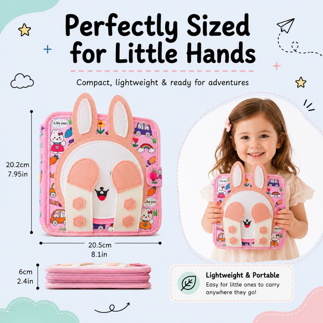 nylyCas™ Bunny Busy Book
