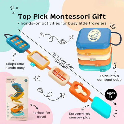 nylyCas™ Montessori Fold & Discover Activity Cube