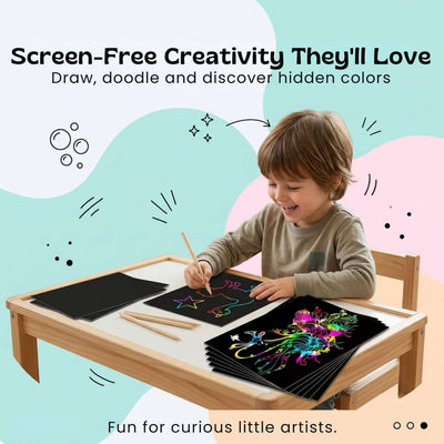 nylyCas™ RainbowReveal Scratch Art Set