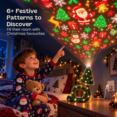 nylyCas™ ChristmasGlow Tree Projector Light