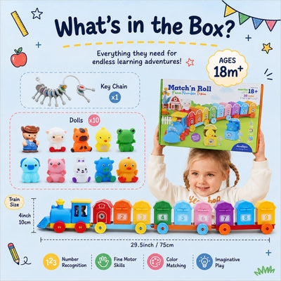nylyCas™ Animal Train Match & Play Set