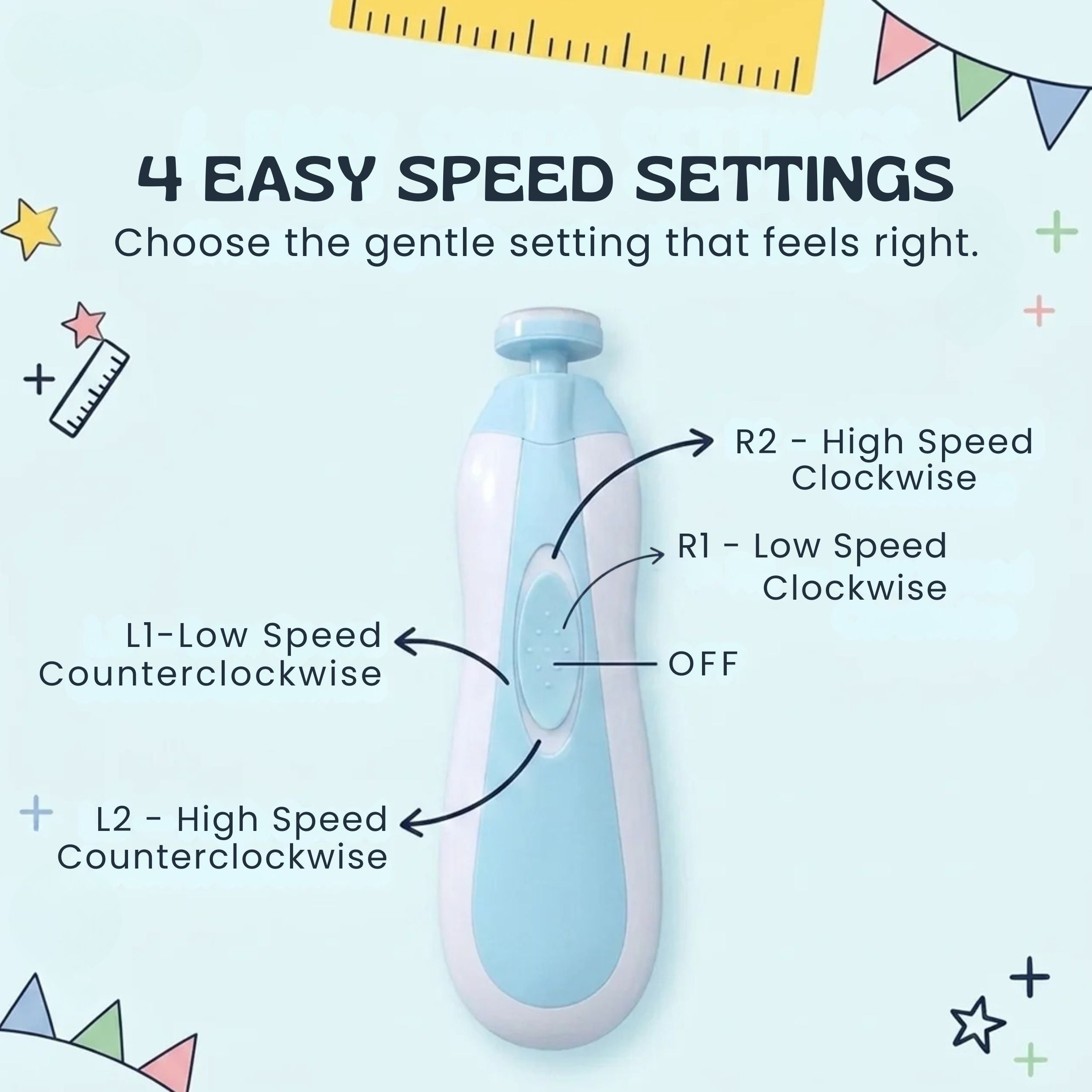 nylyCas™ Gentle Baby Nail Trimmer Set