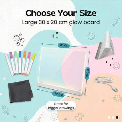 nylyCas™ GlowScribble Light-Up Drawing Board