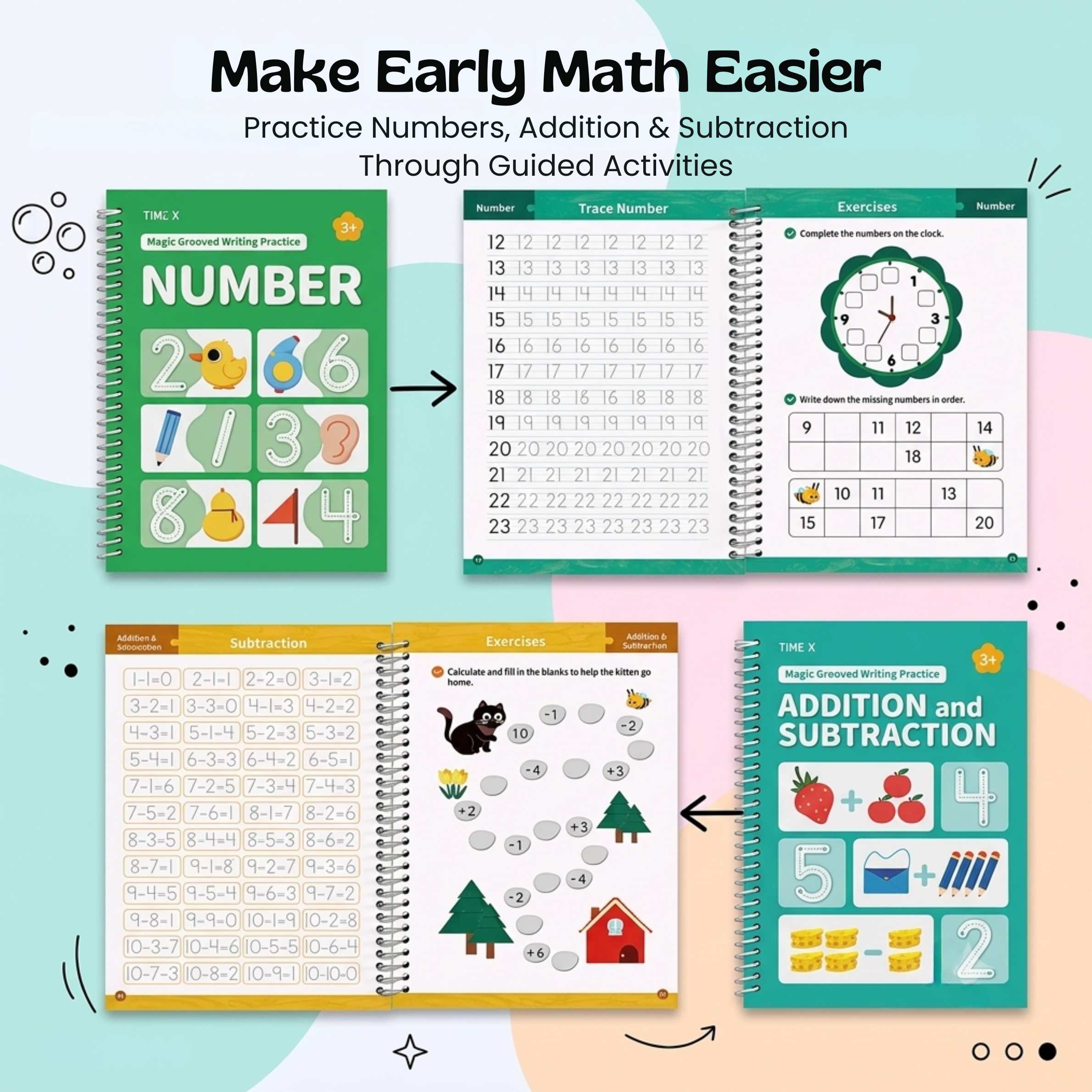nylyCas™ Trace & Grow Reusable Writing Books