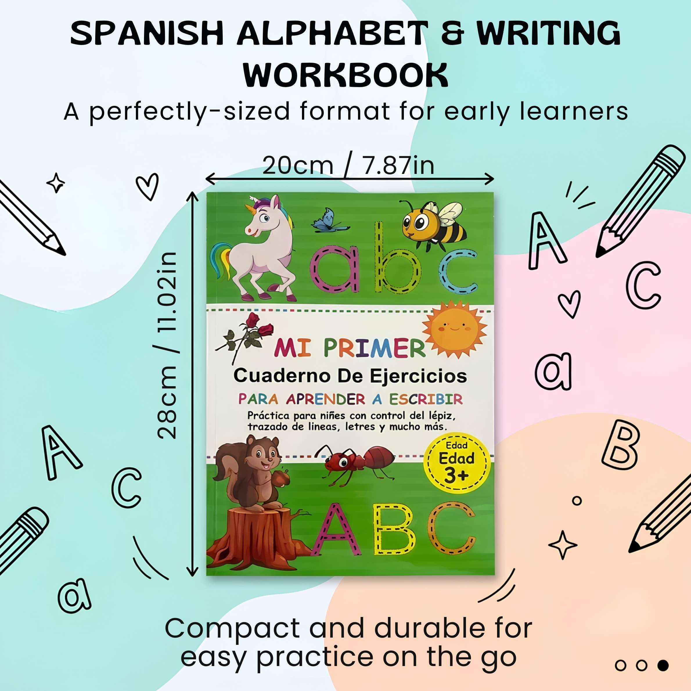 nylyCas™ Spanish ABC Writing Workbook