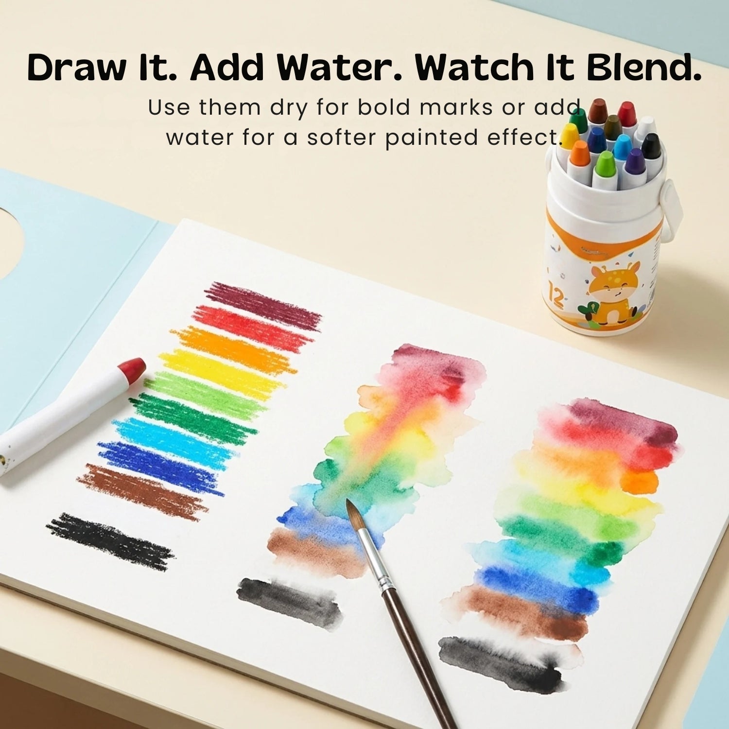 nylyCas™ Silky Twist-Up Crayon Set
