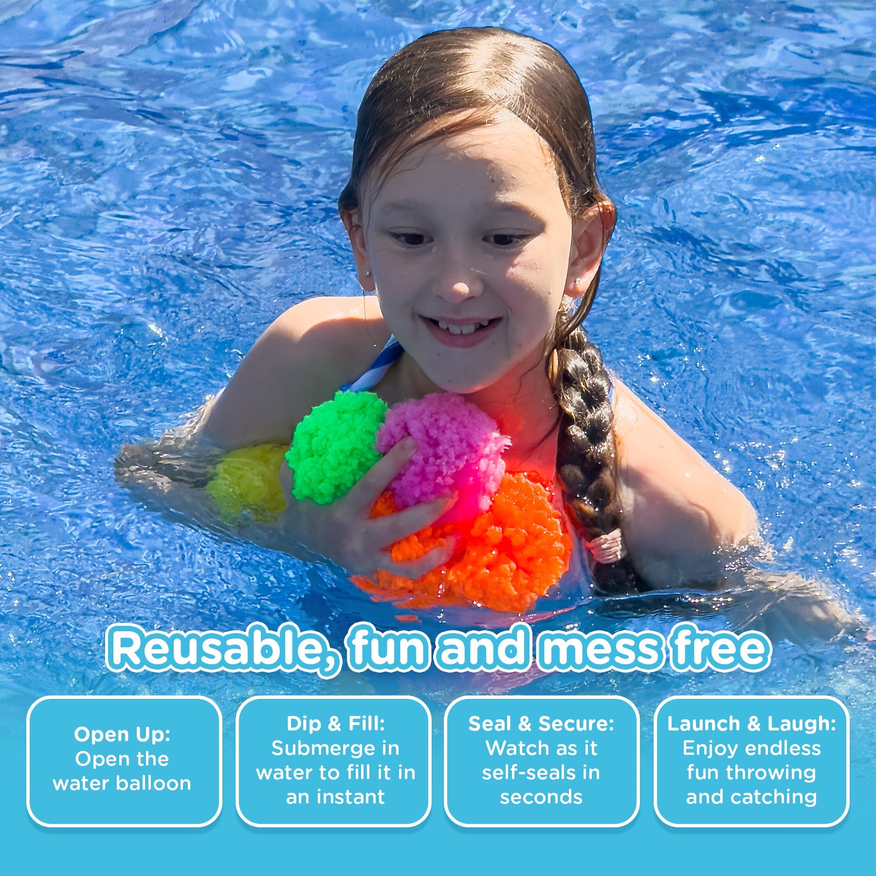 30 nylyCas Reusable Water Sponge Balls (Buy 10 Get 20 Free)