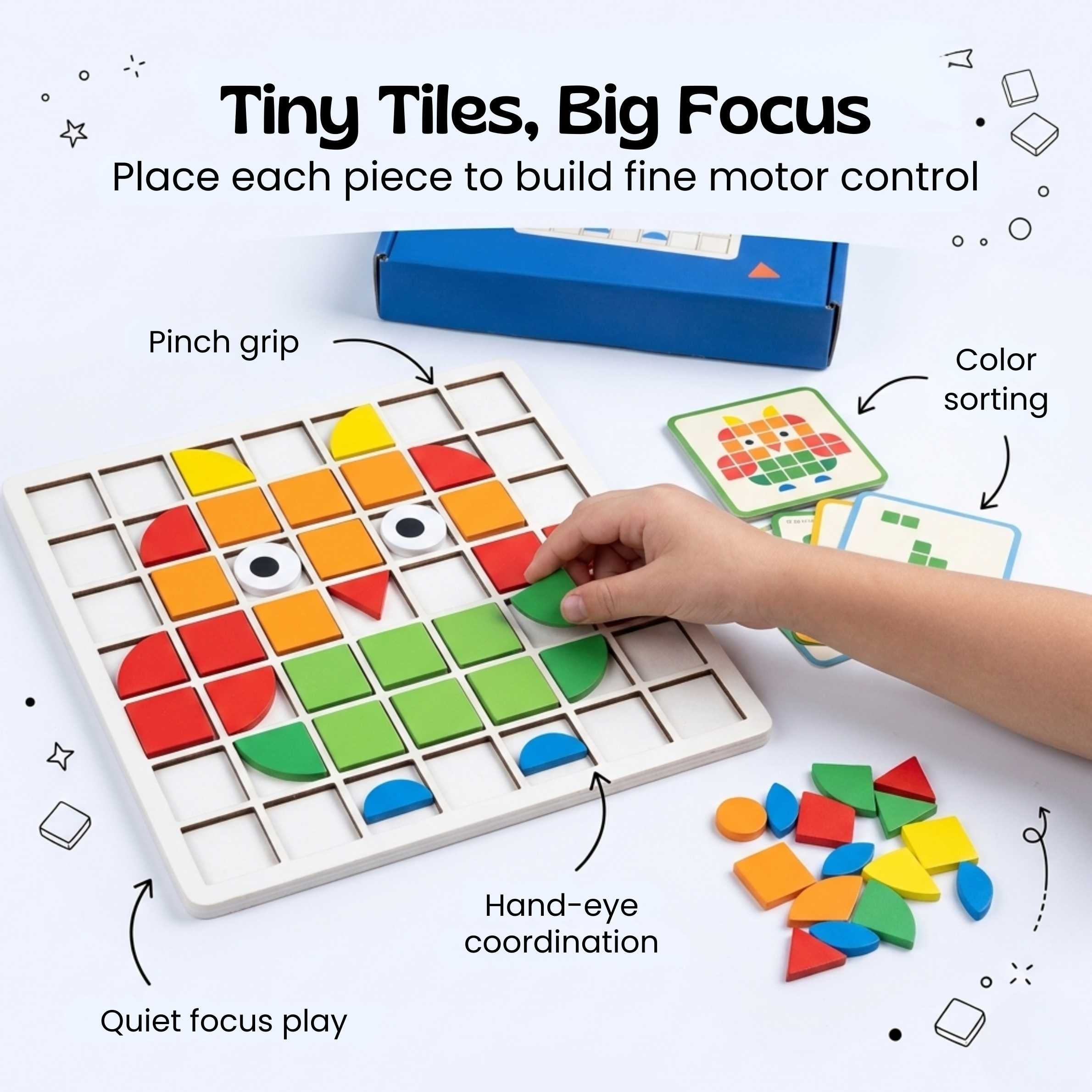 nylyCas™ MosaicMind Pattern Puzzle Board