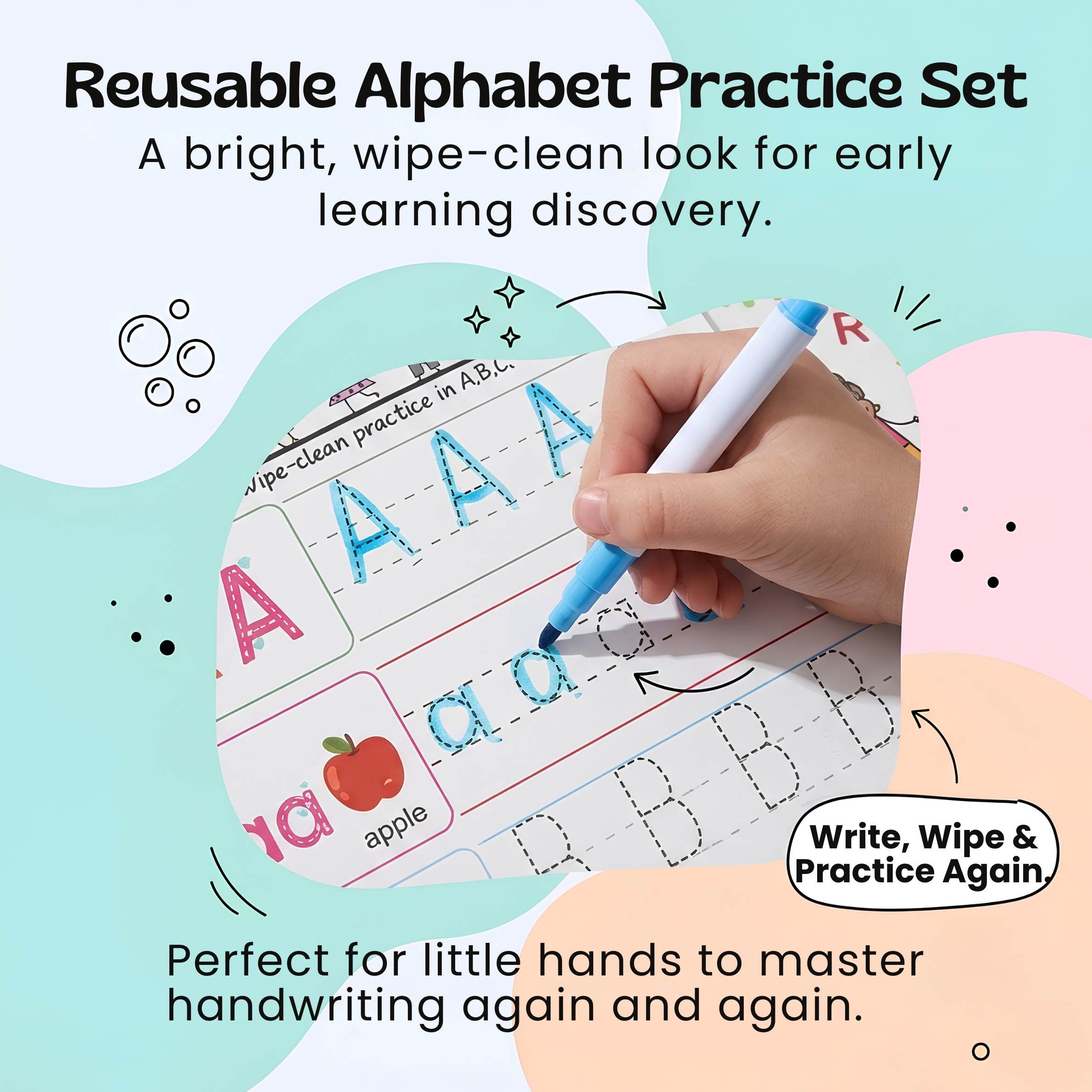 nylyCas™ Bilingual Magic Writing Workbook