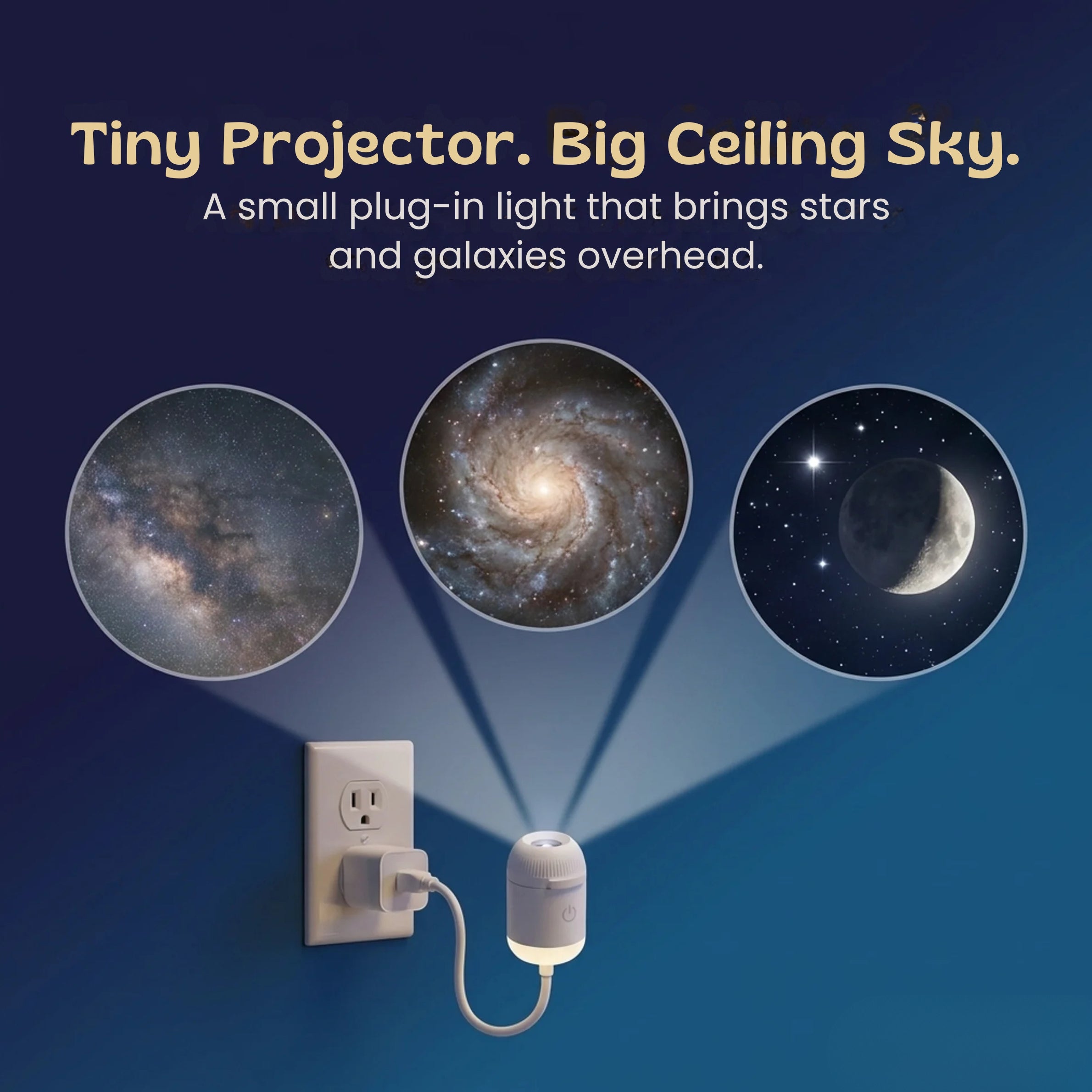 nylyCas™ GalaxyGlow Slide Projector Night Light