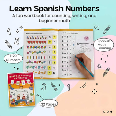 nylyCas™ Spanish NumberWorld Math Workbook