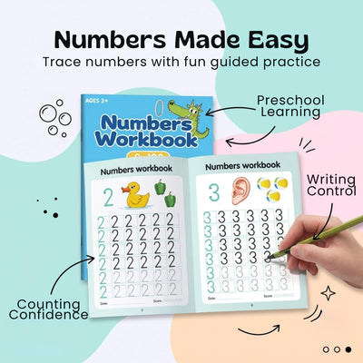 nylyCas™ NumberQuest Tracing Workbook