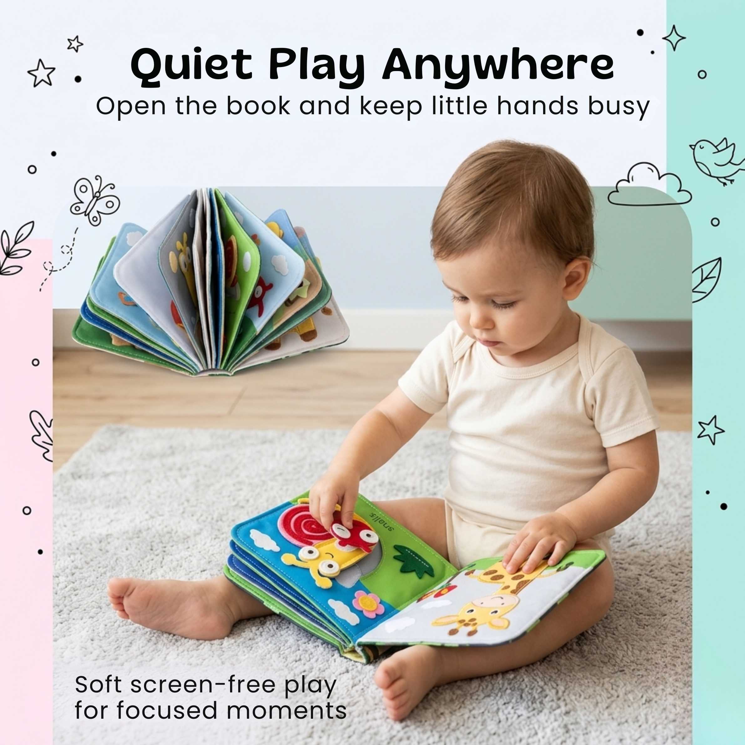 nylyCas™ BusyBuddy Fine Motor Book