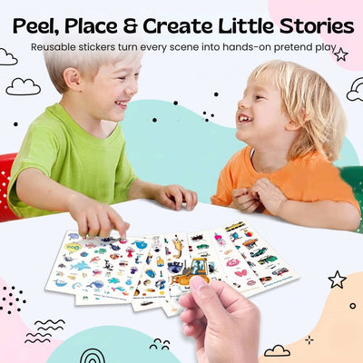 nylyCas™ MiniScene Reusable Sticker Book