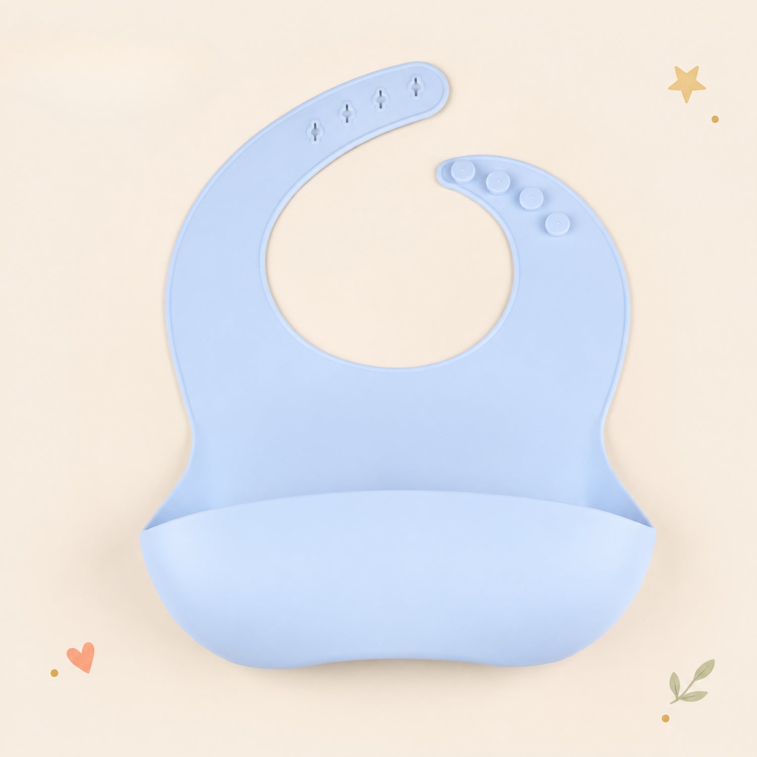 nylyCas™ PandaEar Silicone Catch Bib