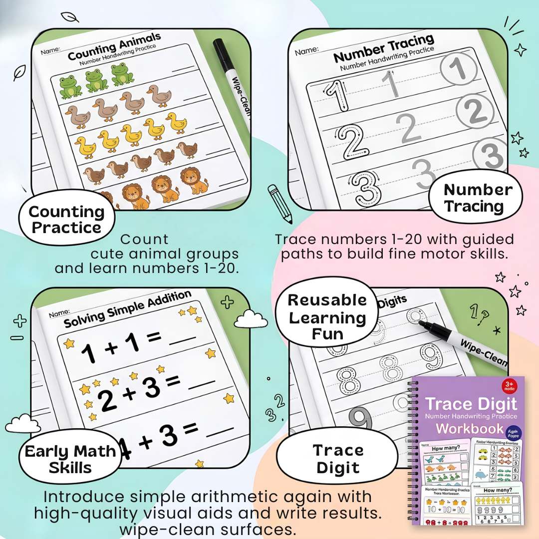 nylyCas™ Count & Trace Math Workbook