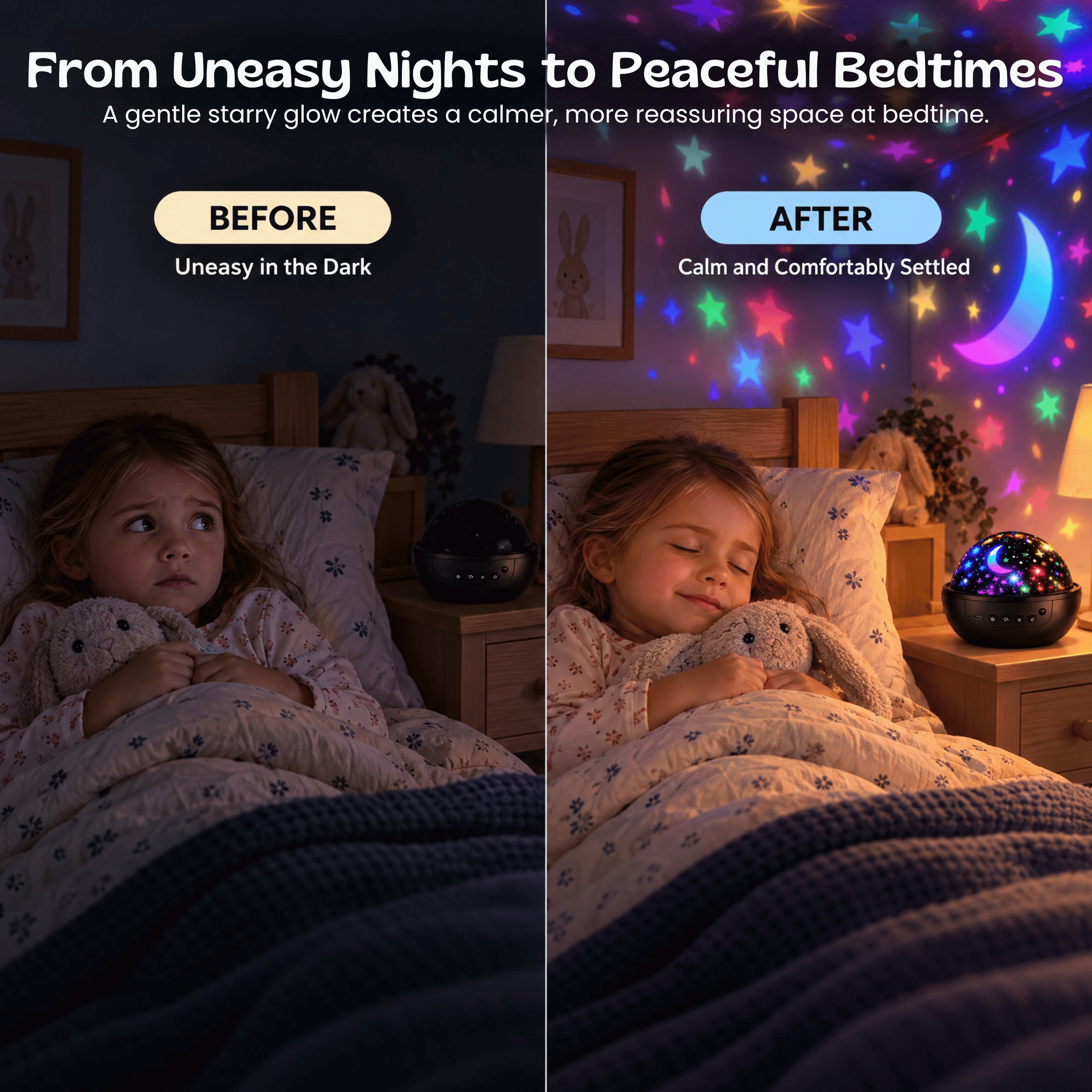 nylyCas™ StarryGlow Projector Night Light