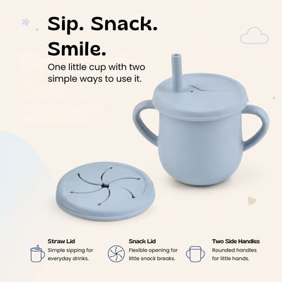 nylyCas™ Sip & Snack Silicone Training Cup