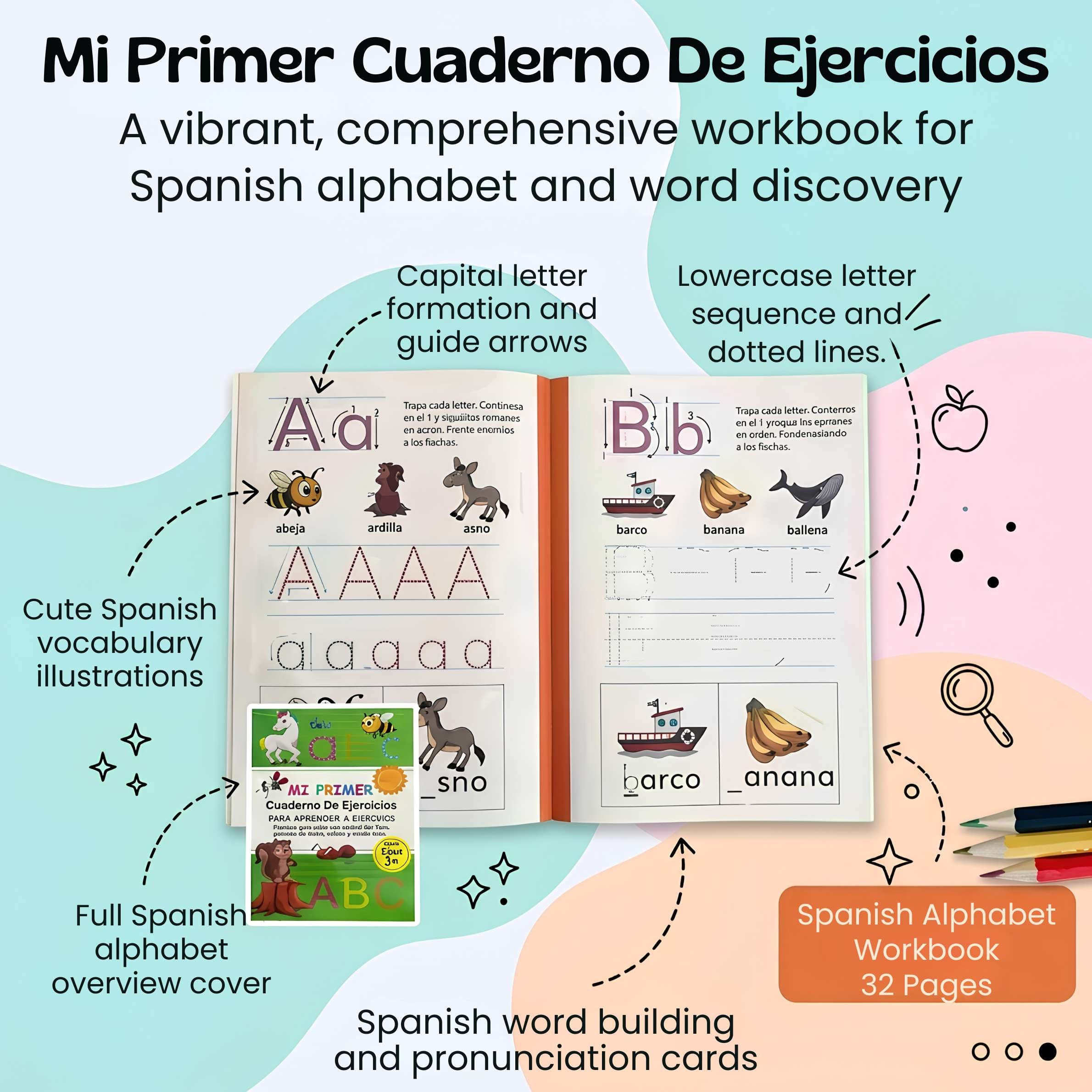 nylyCas™ Spanish ABC Writing Workbook