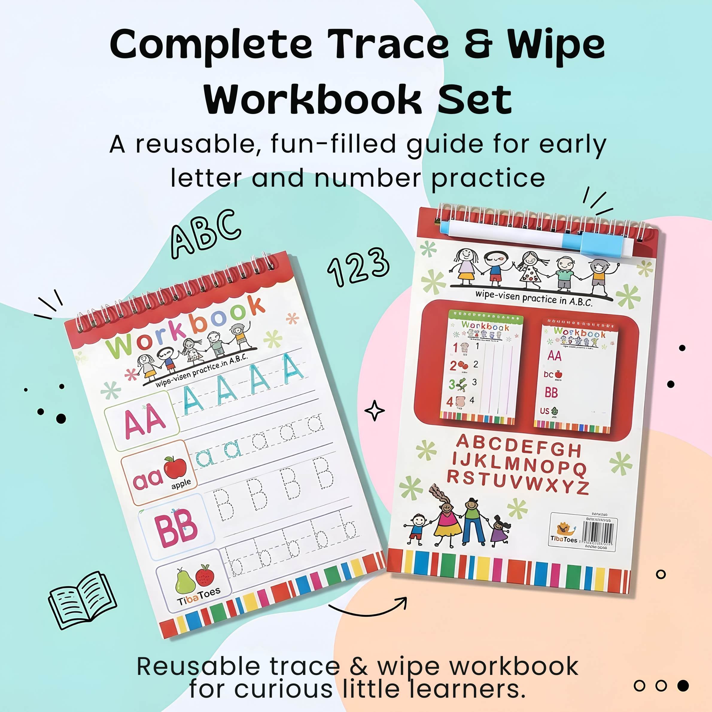 nylyCas™ Bilingual Magic Writing Workbook