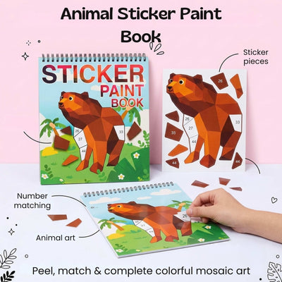 nylyCas™ StickerPaint Number Art Book