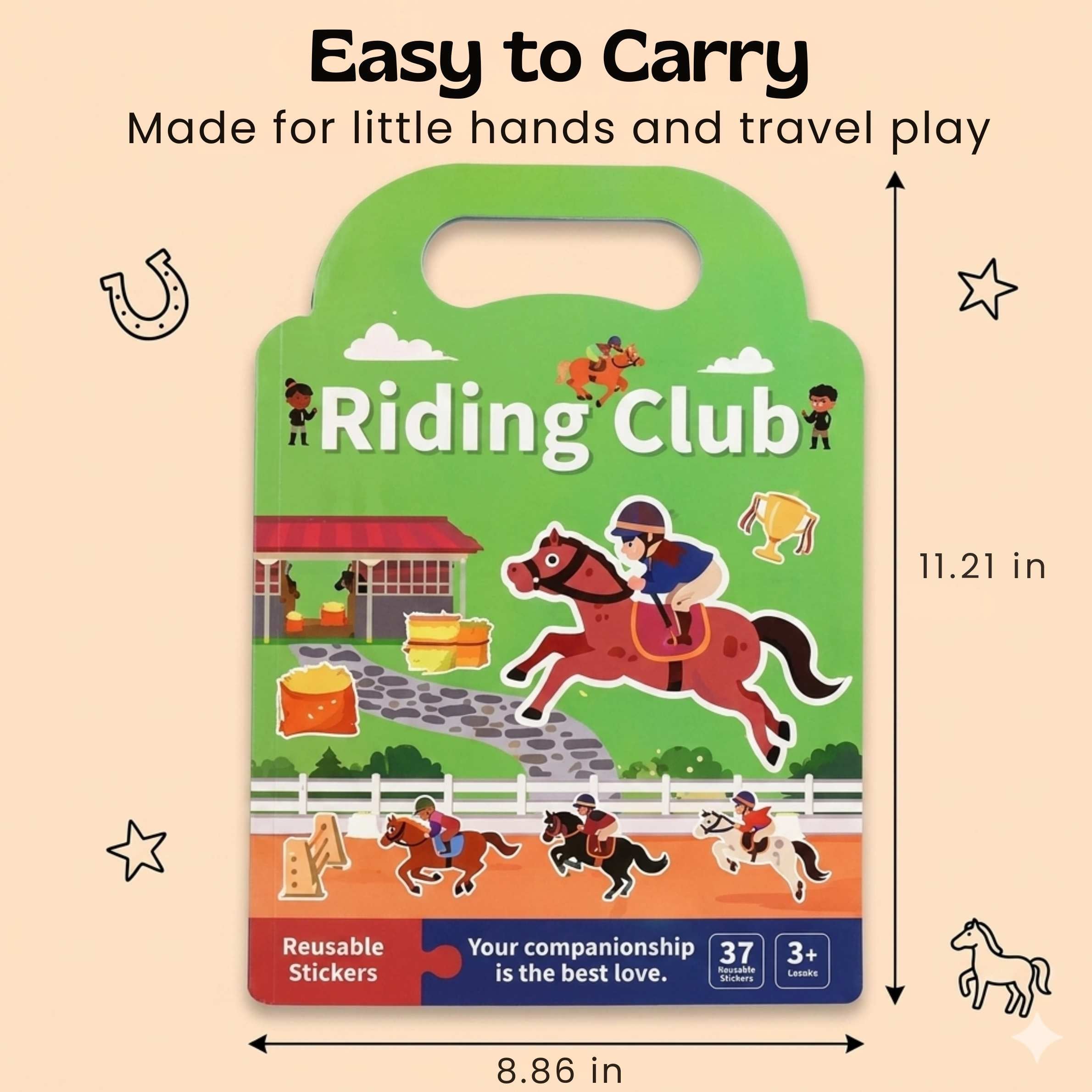 nylyCas™ PuffyScene Reusable Sticker Book
