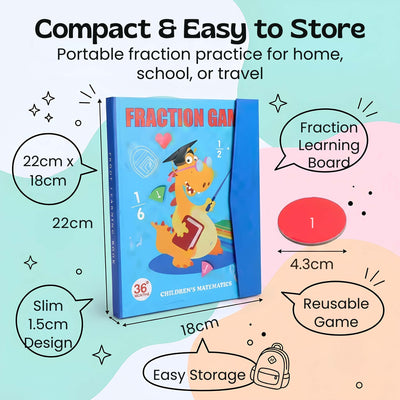 nylyCas™ FractionMaster Magnetic Math Board