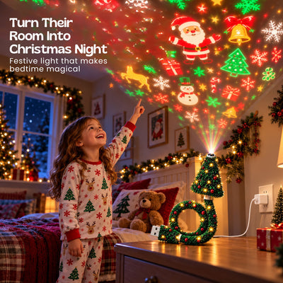 nylyCas™ ChristmasGlow Tree Projector Light
