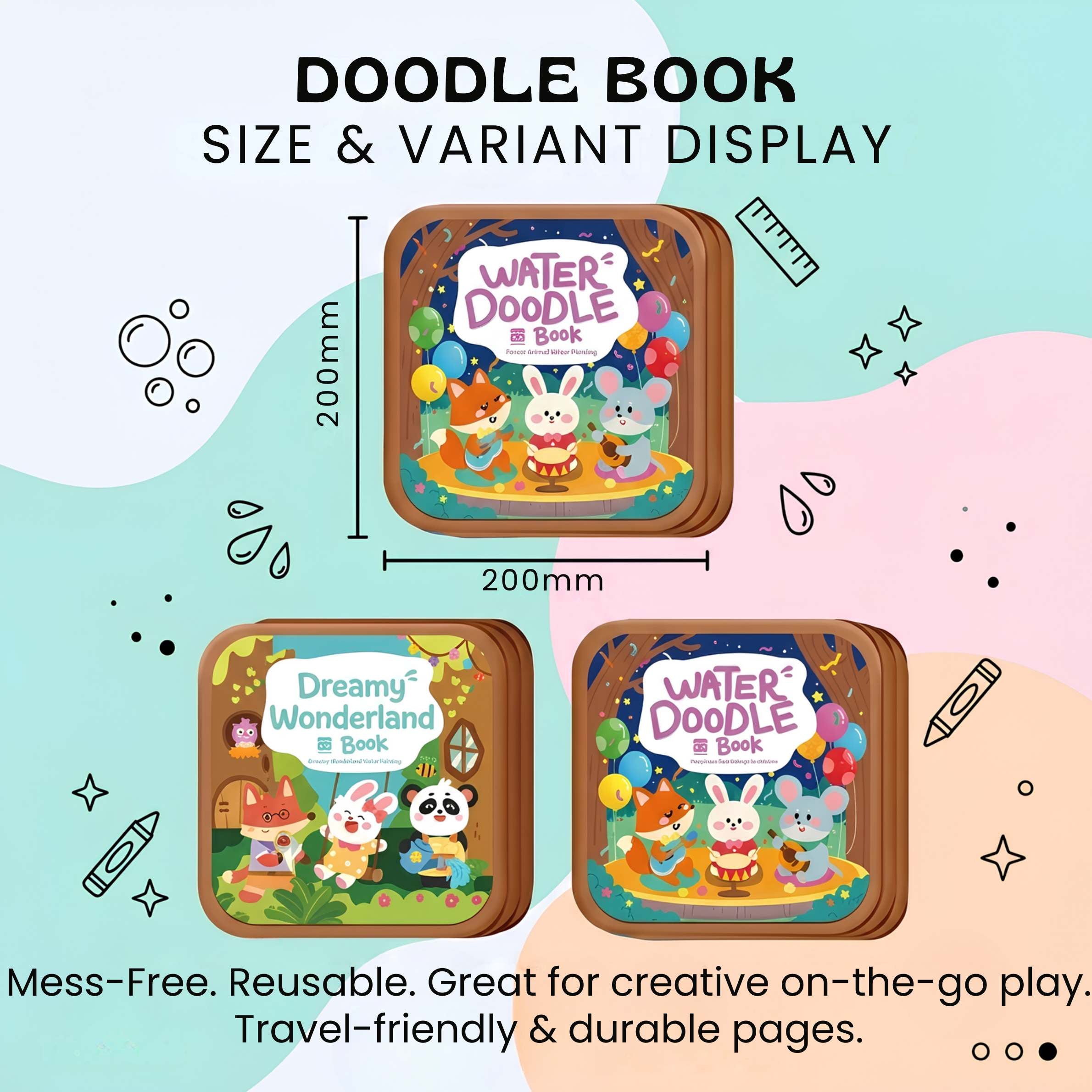 nylyCas™ WaterDoodle Reusable Drawing Book