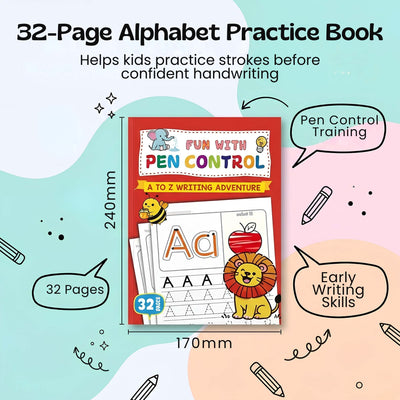 nylyCas™ AlphabetQuest Tracing Workbook