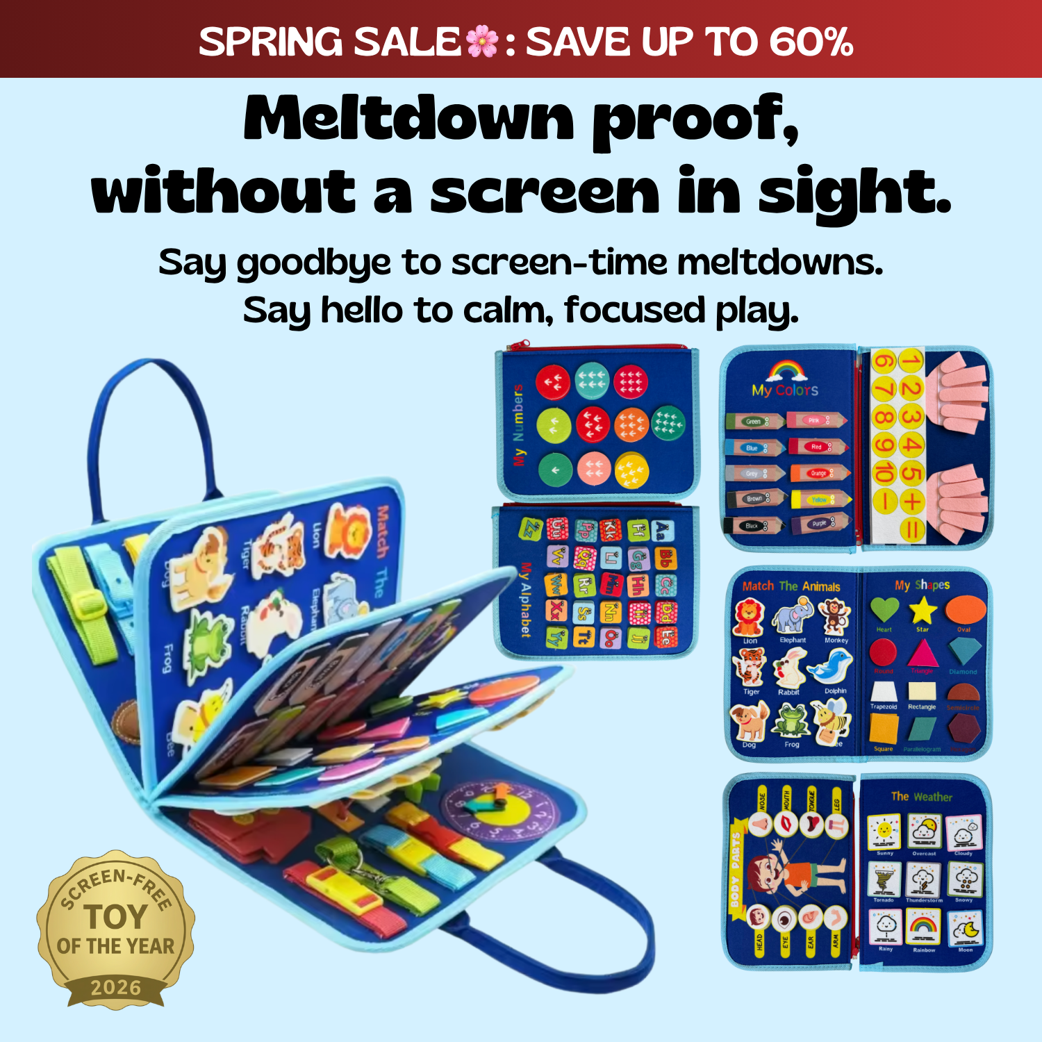 nylycas™ Montessori Busy Board