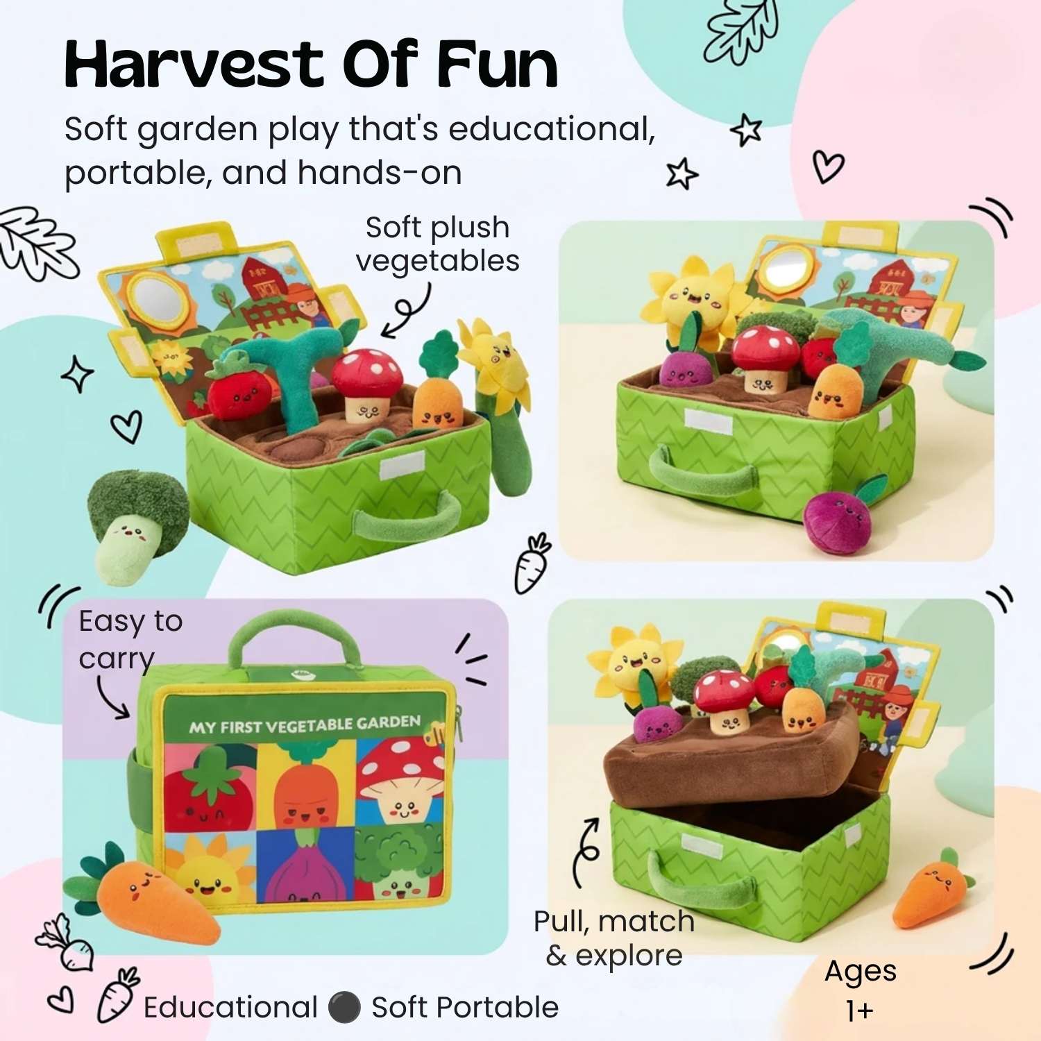 nylyCas™ Sensory Garden Plush Activity Box