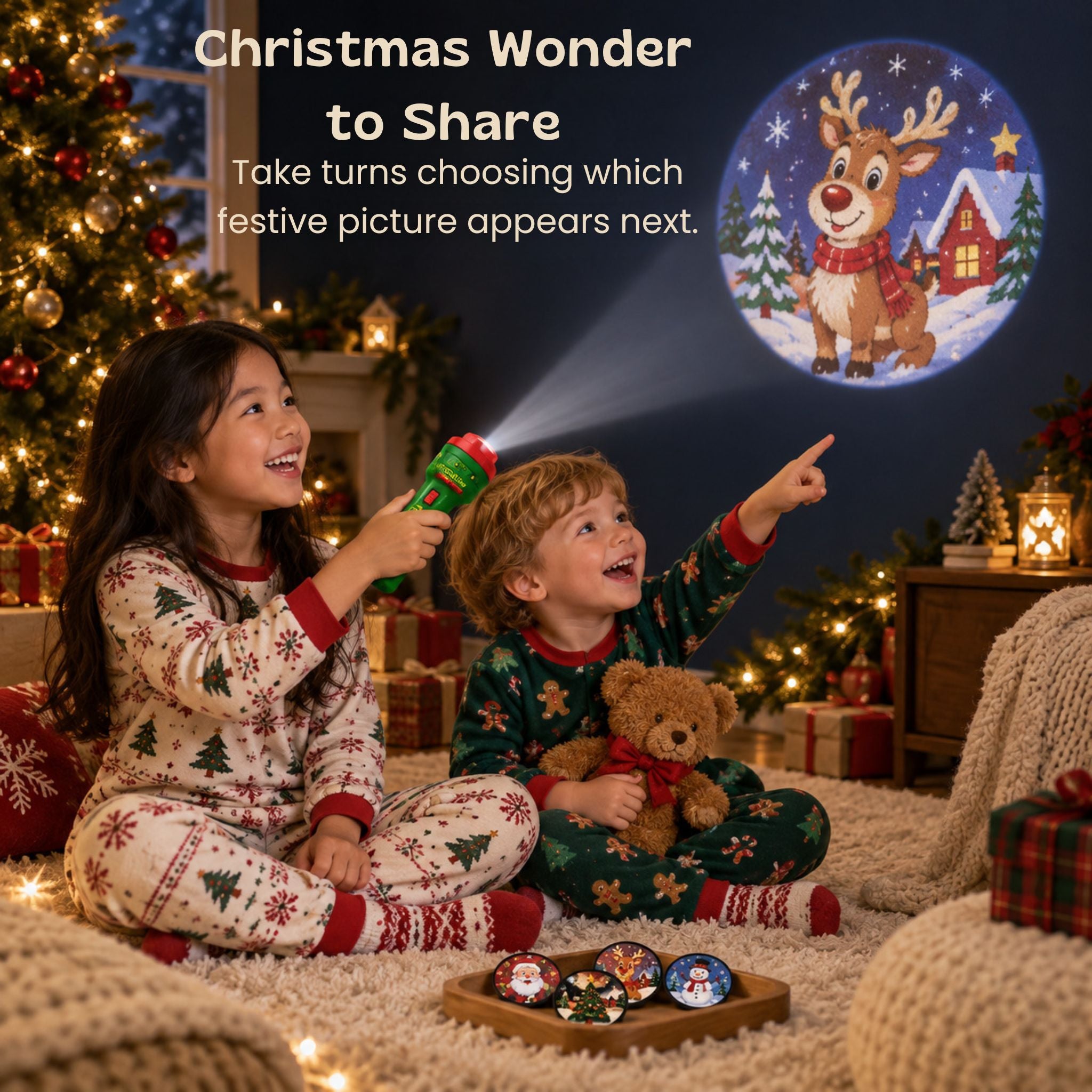 nylyCas™ Christmas Story Flashlight Projector
