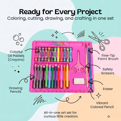 nylyCas™ MegaArtist 86-Piece Creative Art Set