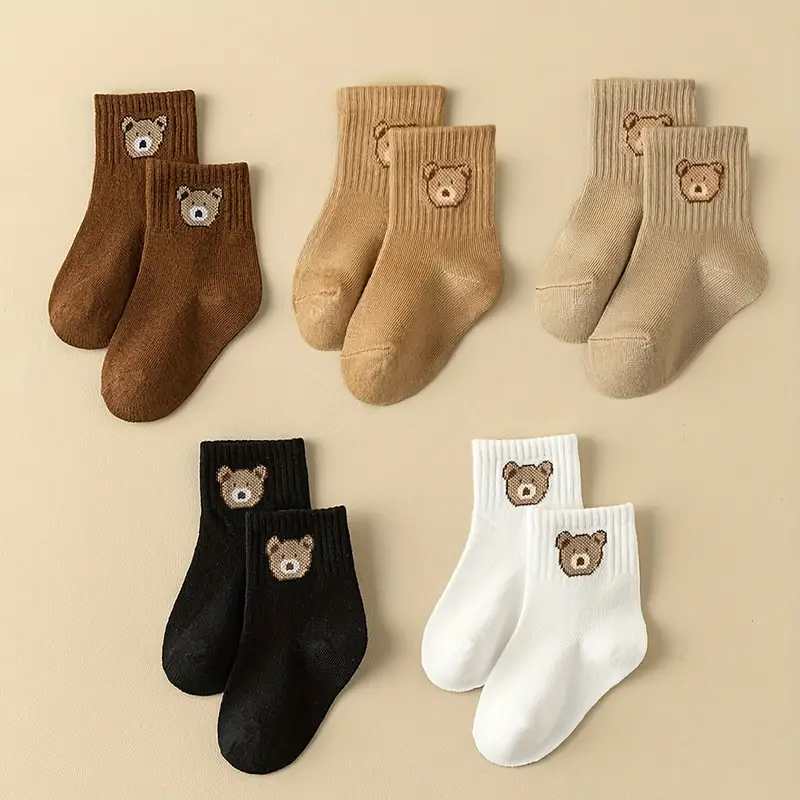 nylyCas™ Bear Hugs Sock Set (5-Pack)