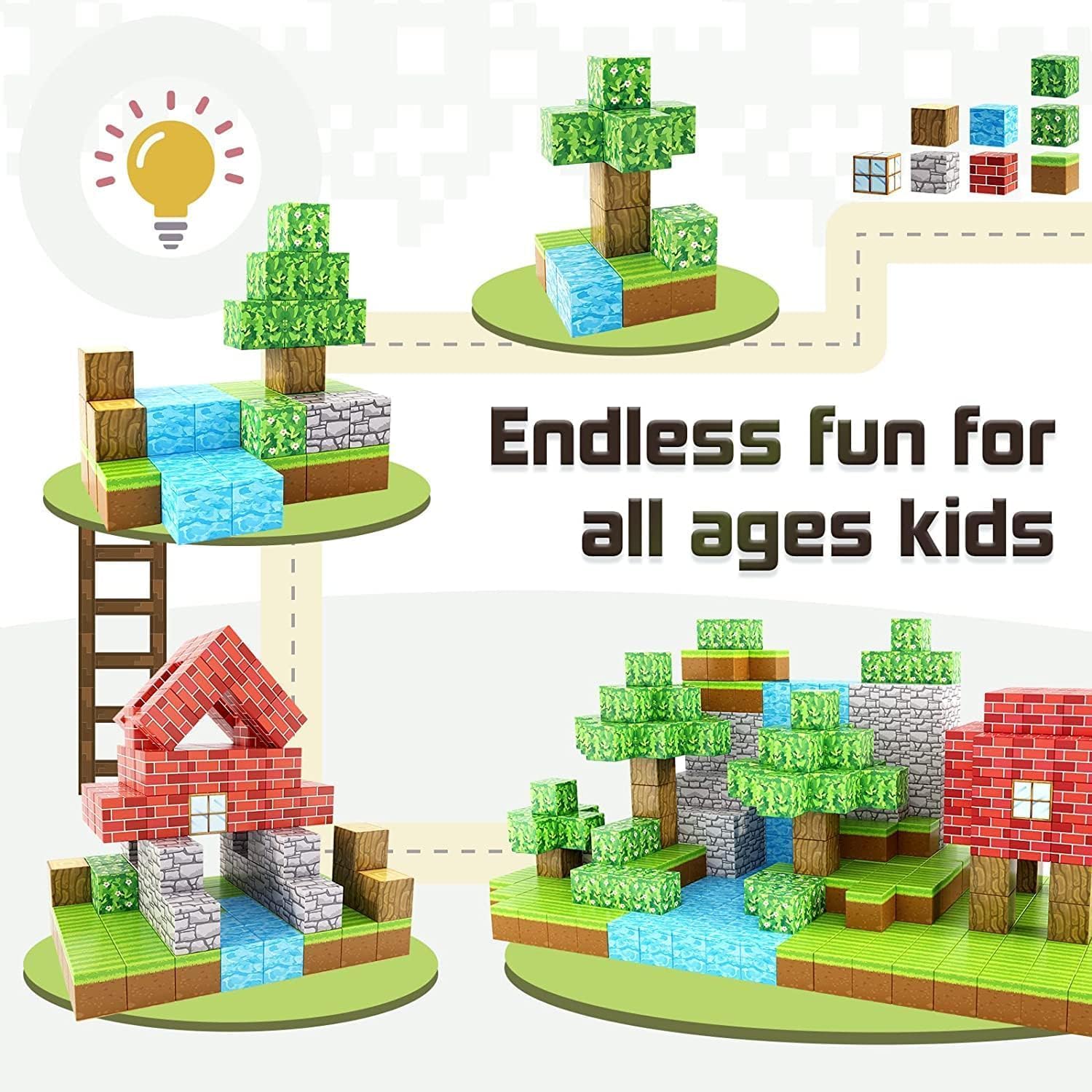 STEM Learning Magnetic Building Blocks
