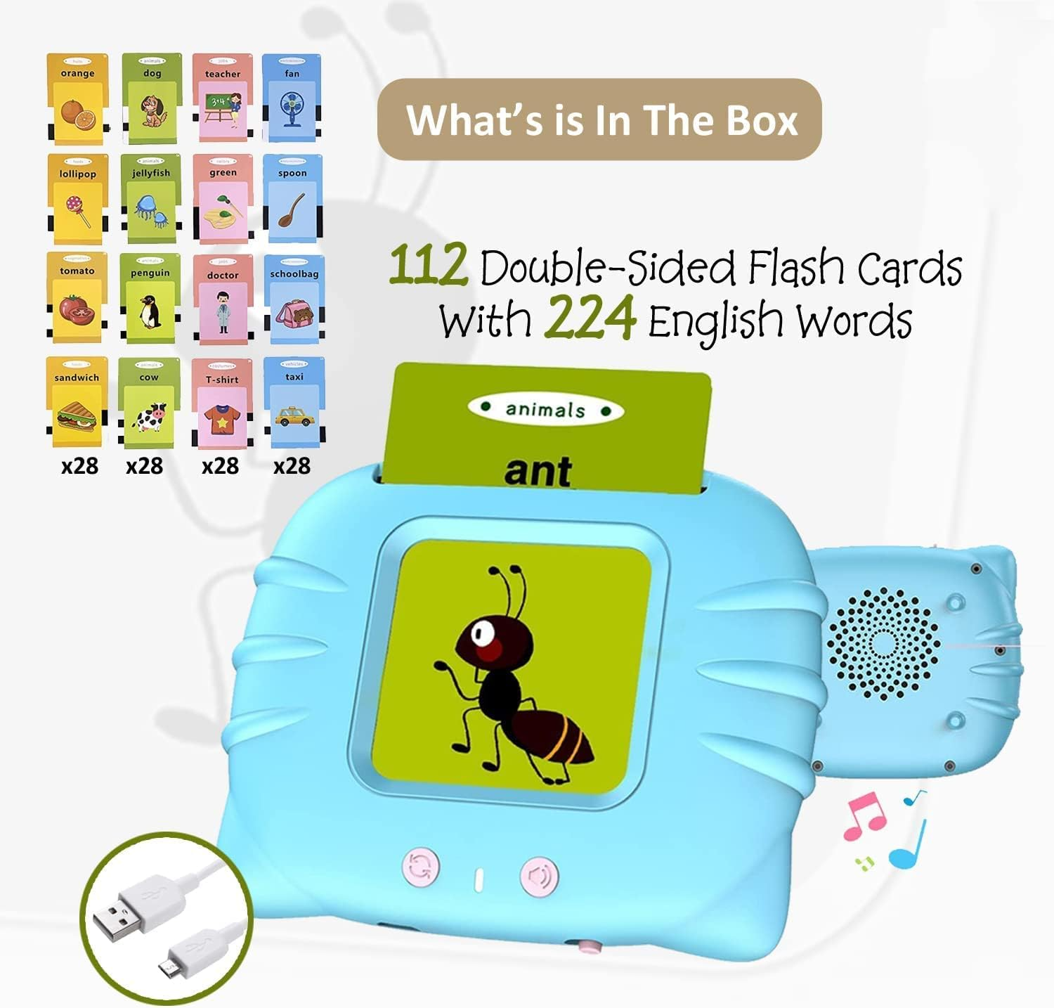 nylyCas™ Montessori Talking Flashcards