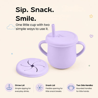 nylyCas™ Sip & Snack Silicone Training Cup