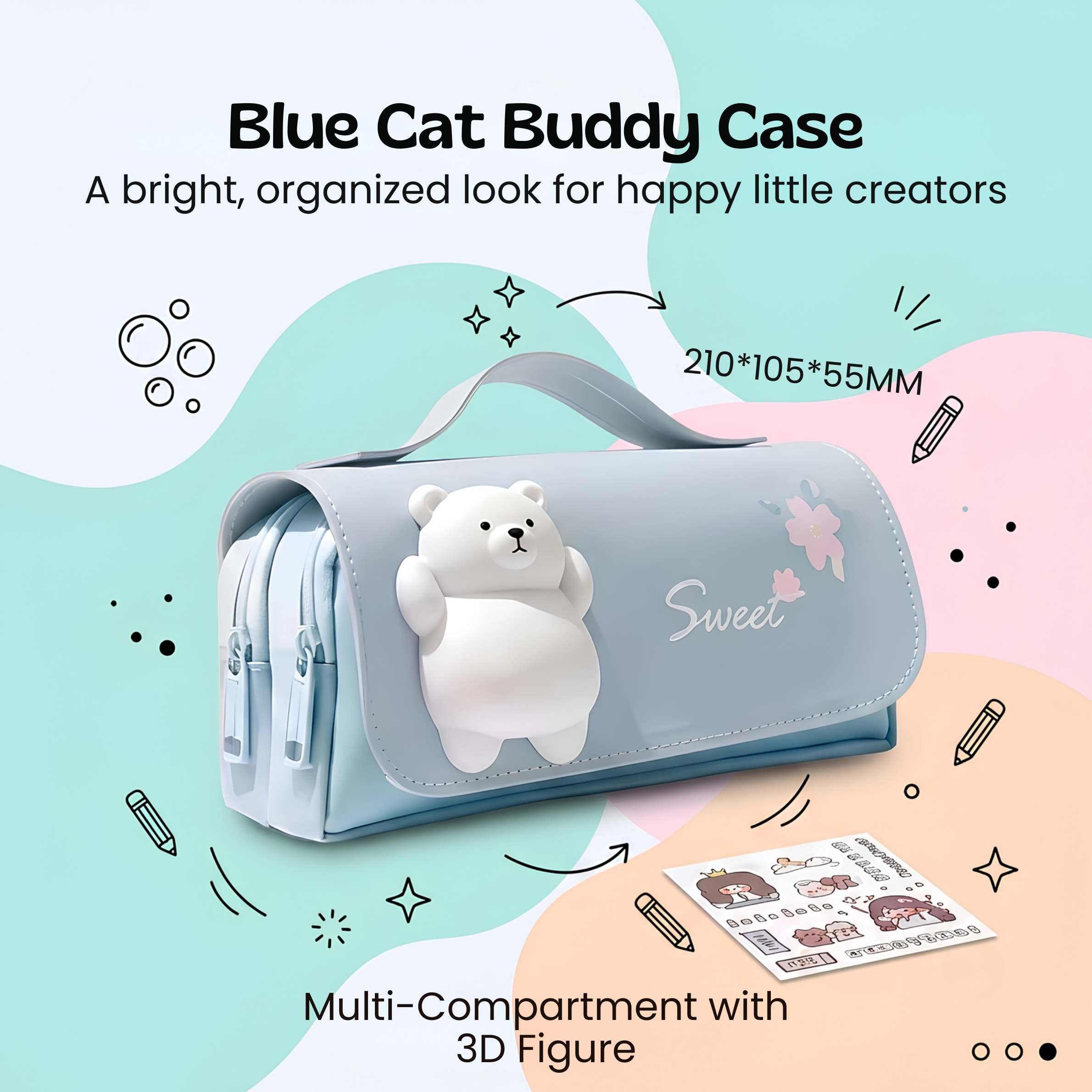 nylyCas™ BuddyPack Large Pencil Case