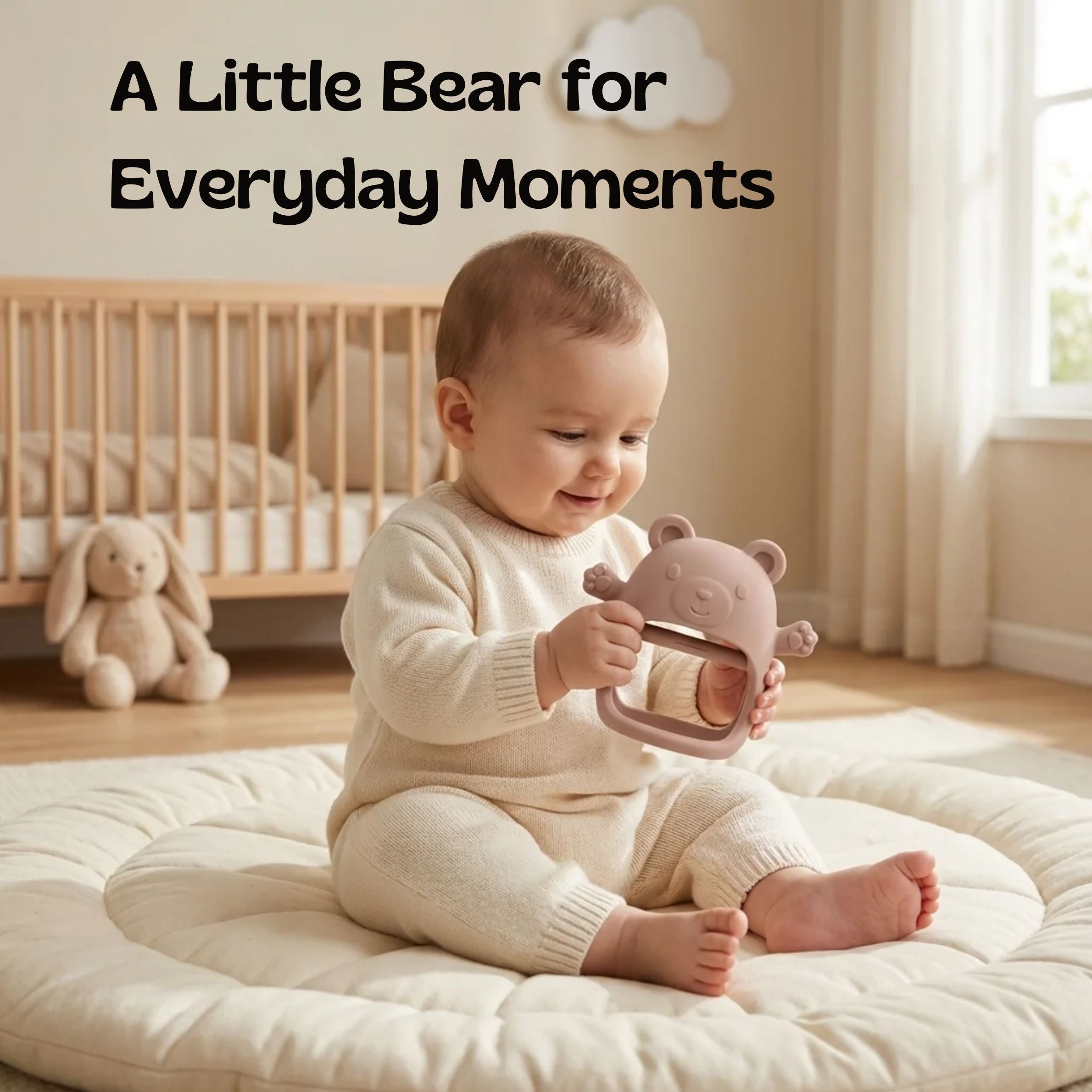 nylyCas™ BearBite Silicone Baby Teether