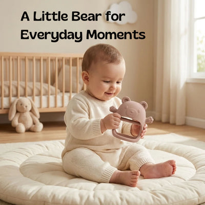 nylyCas™ BearBite Silicone Baby Teether